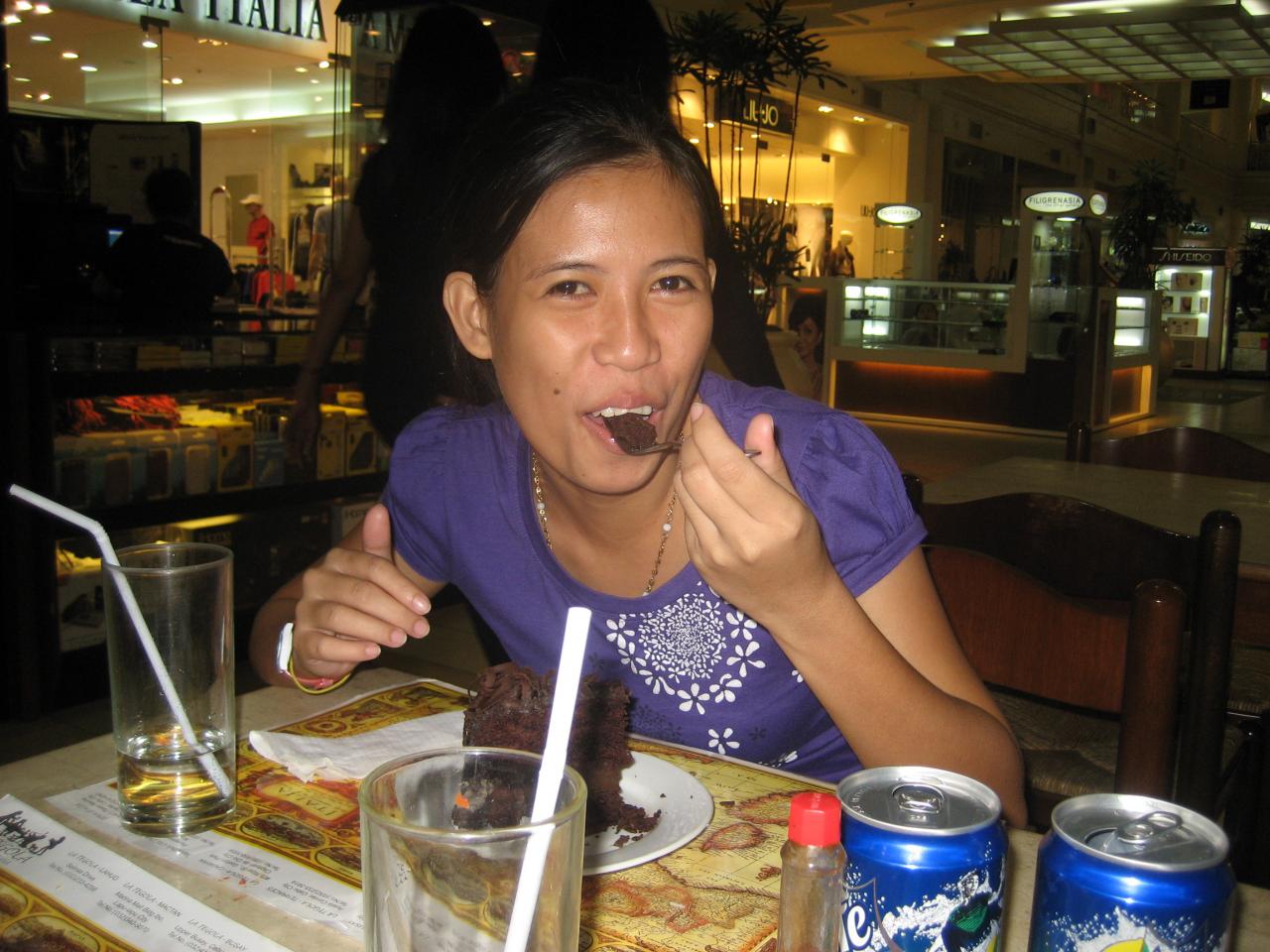 Diner avec Maria Christine à Cebu