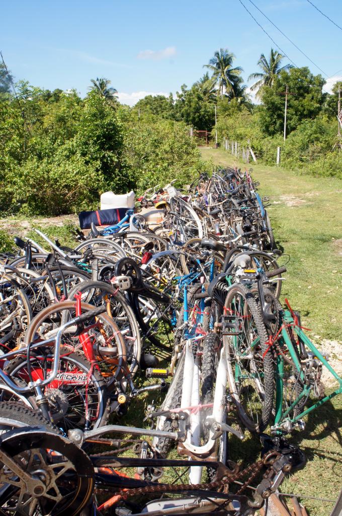 Les vélos arrivés à destination..