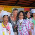 Avec la maman de Maria KC et son frère gradrué
