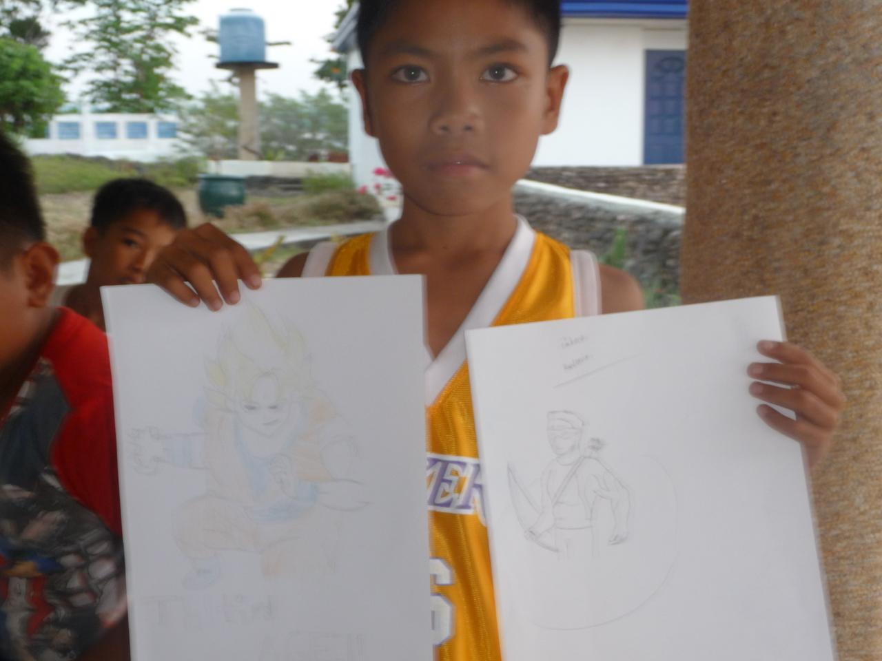 Echange de dessin Ecole Mousterlin- Village Looc