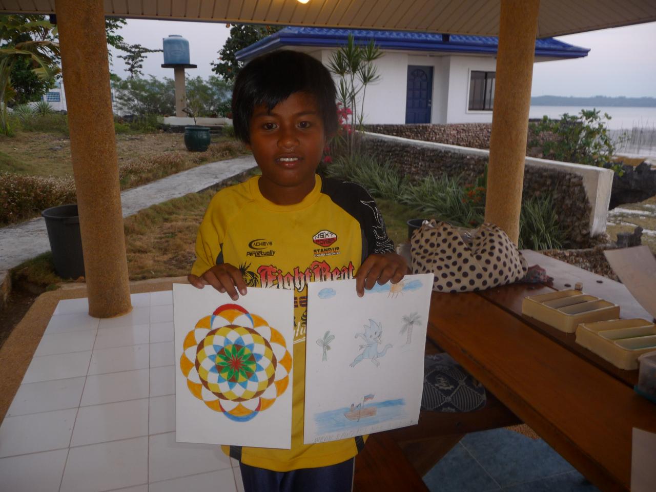 Echange de dessin Ecole Mousterlin- Village Looc