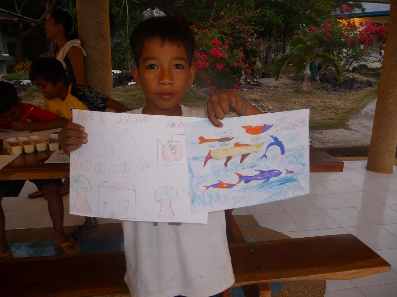 Echange de dessin Ecole Mousterlin- Village Looc
