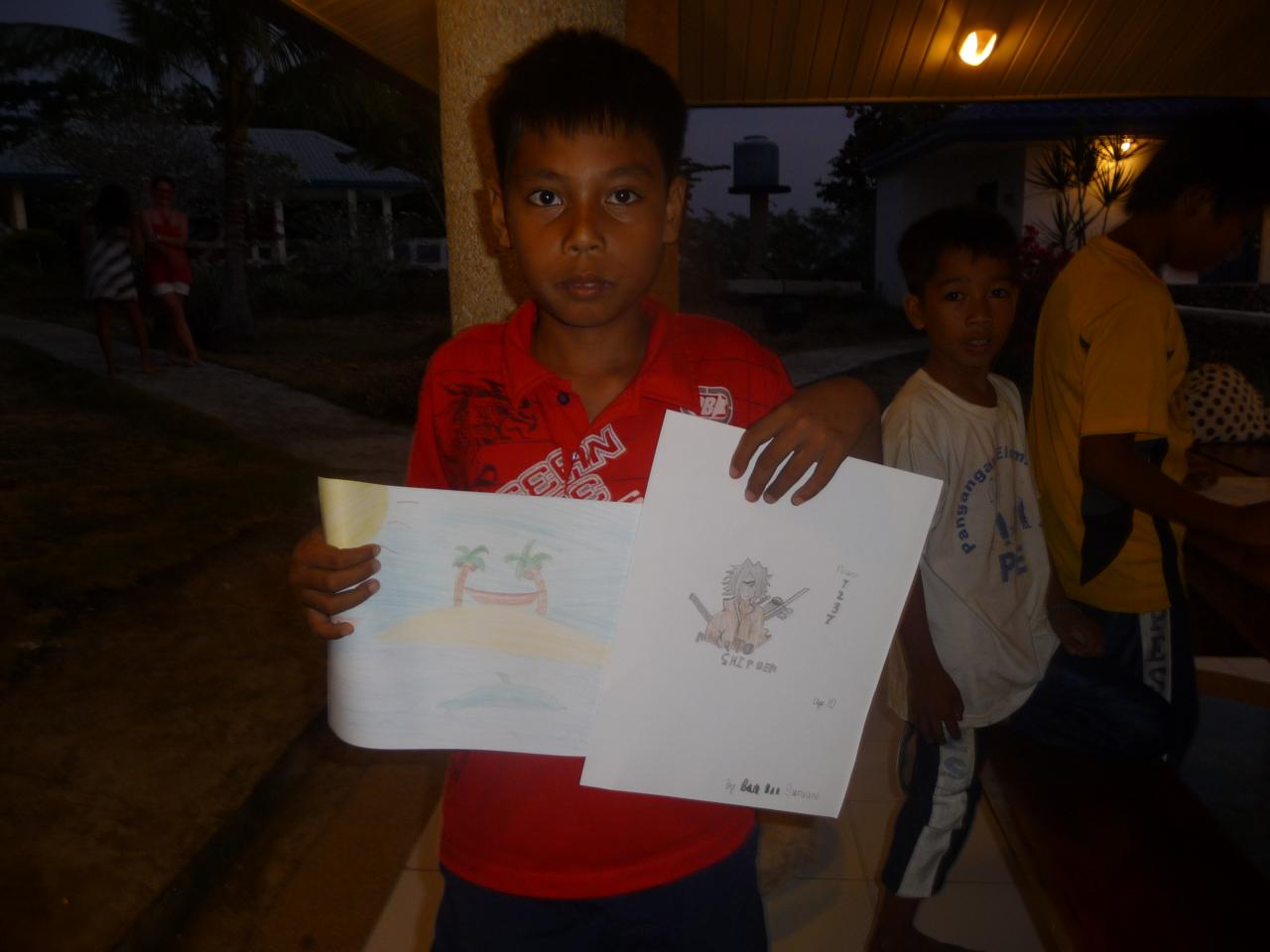 Echange de dessin Ecole Mousterlin- Village Looc
