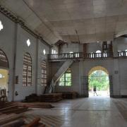 intérieur église Calape après tremblement de terre