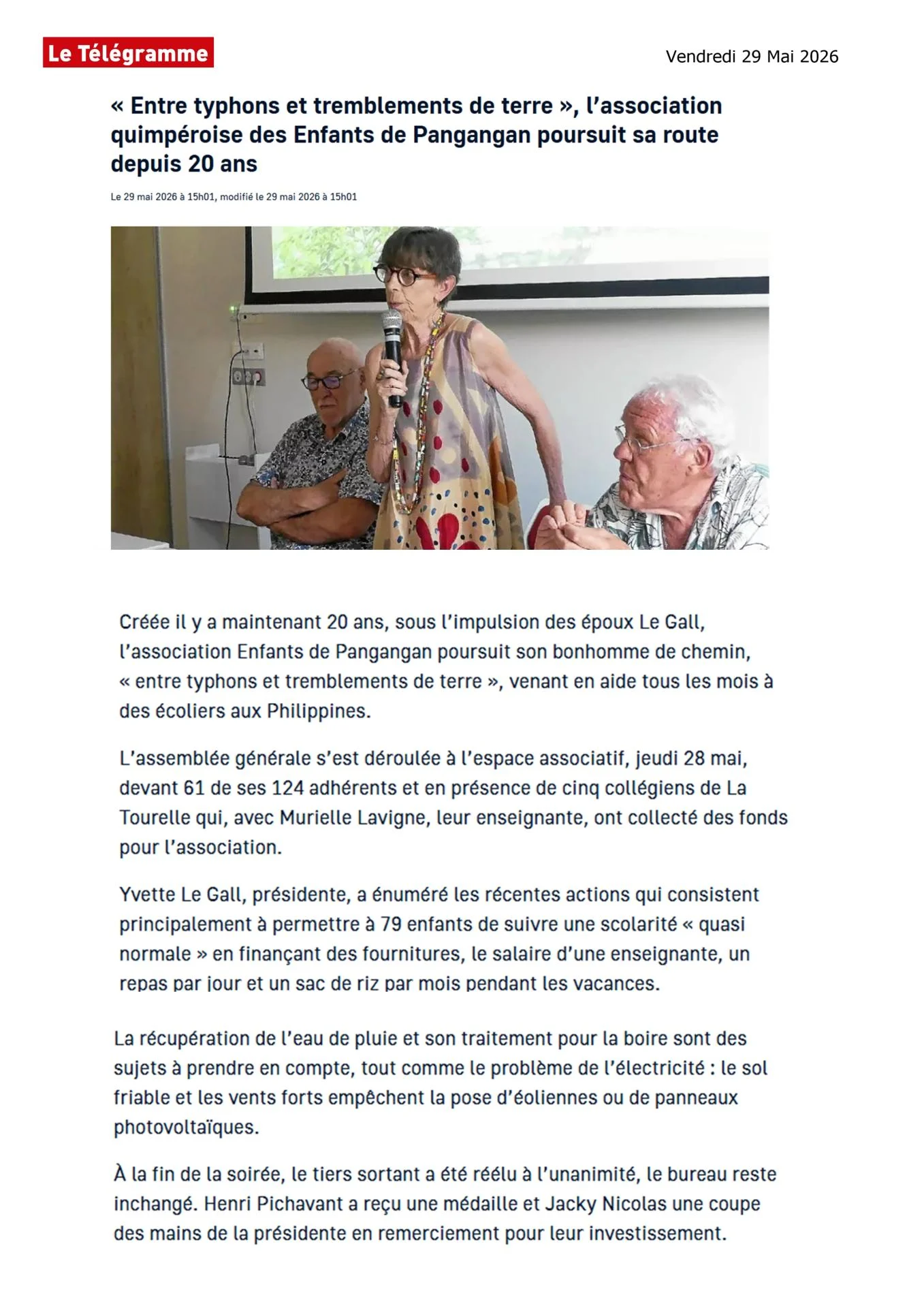 Le telegramme ag epp 2026